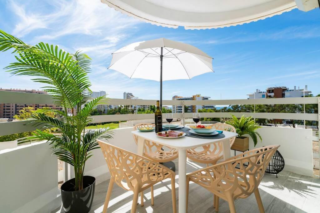 Apartamento em frente à praia com piscina e ténis Portimão Exterior foto