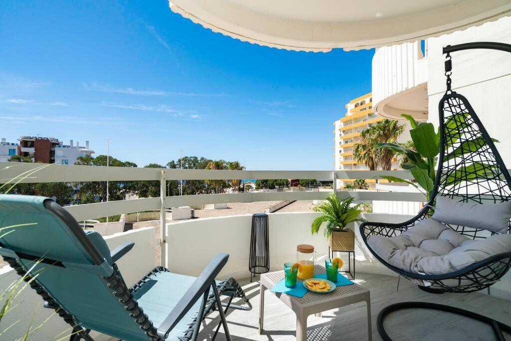 Apartamento em frente à praia com piscina e ténis Portimão Exterior foto