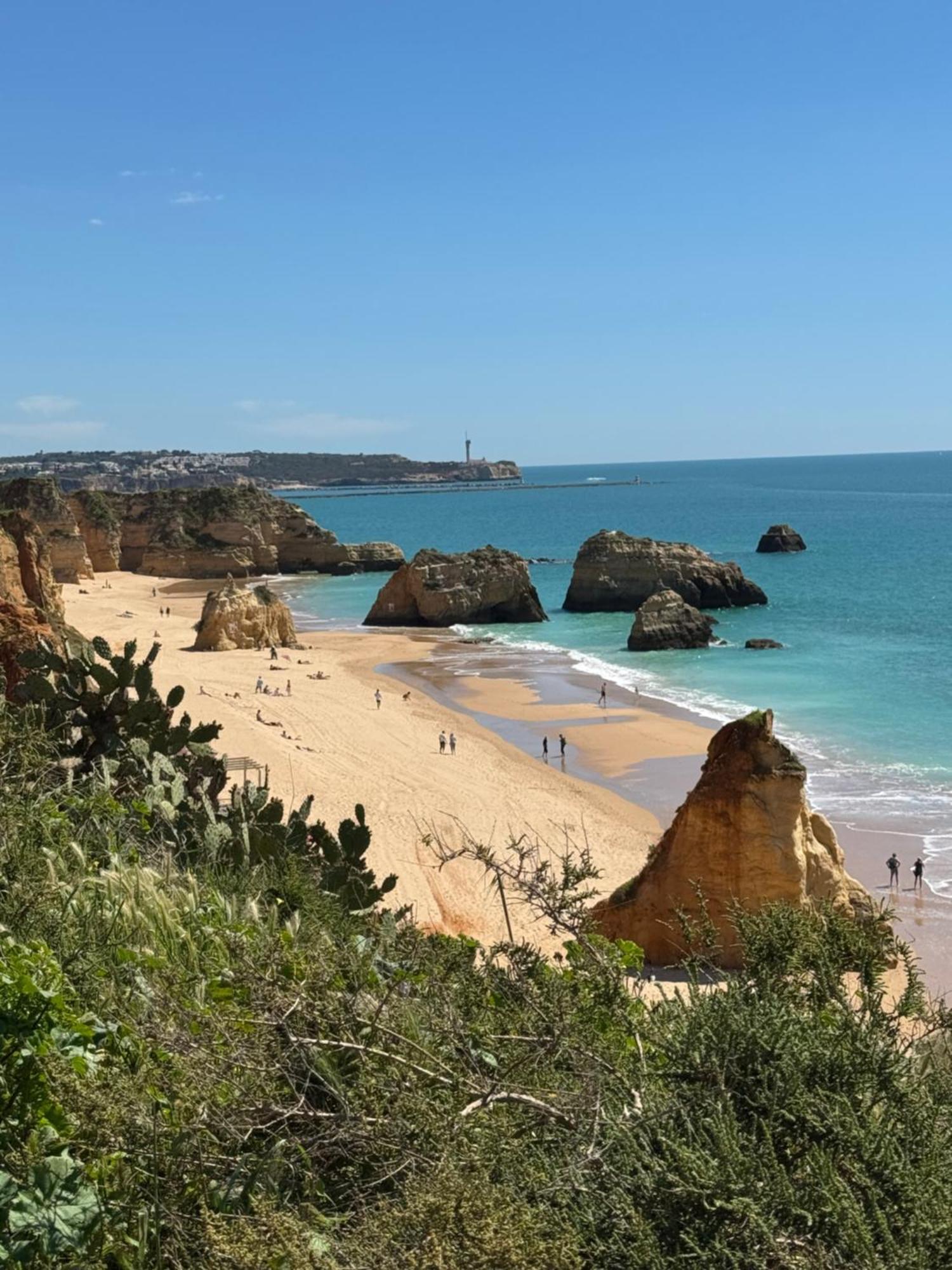 Apartamento em frente à praia com piscina e ténis Portimão Exterior foto